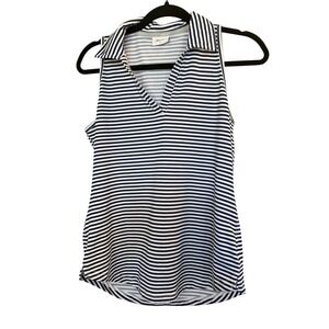 Jofit Sleeveless Striped Womens‎ Polo, size S